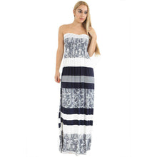 Load image into Gallery viewer, Sleeveless Round Neck Floral Boho Long Midi Dress
