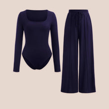 Load image into Gallery viewer, Scoop Neck Ribbed Long Sleeve Bodysuit
