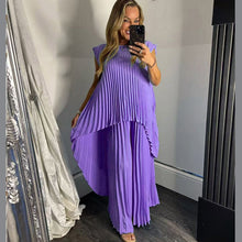 Load image into Gallery viewer, Pleated Fishtail Loungewear Set
