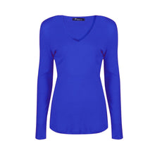Load image into Gallery viewer, Long Sleeve V Neck Top
