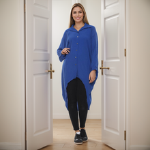 Load image into Gallery viewer, High-Low Oversized Button Long Sleeve Shirt
