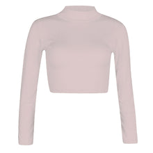 Load image into Gallery viewer, Turtle Polo Neck Crop Top
