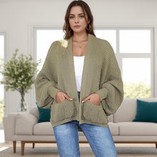 Load image into Gallery viewer, Balloon Sleeve Cropped Cardigan
