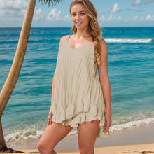 Load image into Gallery viewer, Cami Pleated Frill Hem Top &amp; Matching Frill Short
