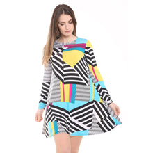 Load image into Gallery viewer, A Line Skater Printed Dress
