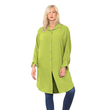 Load image into Gallery viewer, Italian Collar Button Knee Length Top
