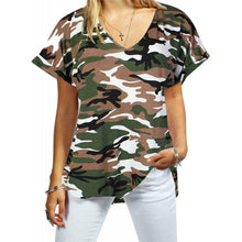 Load image into Gallery viewer, Printed Baggy Oversized  Turn up Top
