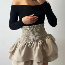 Load image into Gallery viewer, Frill Mini Rara Short Plain Skirt
