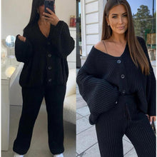 Load image into Gallery viewer, 2 Pcs Cardigan &amp; Trouser Set
