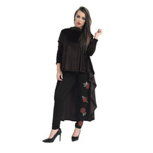 Load image into Gallery viewer, Velvet Polo-Neck Oversized HiLo Cocktail Jumper
