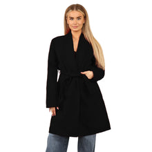 Load image into Gallery viewer, Italian Open Belted Pocket Coat
