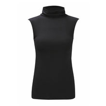 Load image into Gallery viewer, Polo Neck Sleeveless Slim Fit Top
