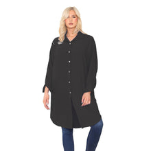 Load image into Gallery viewer, Italian Collar Button Knee Length Top
