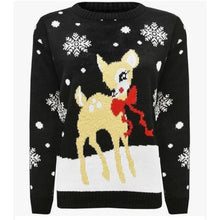 Load image into Gallery viewer, Bambi Christmas Jumper Sweater
