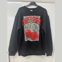 Load image into Gallery viewer, Cherries Leopard Long Sleeve Sweatshirt
