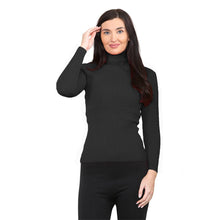 Load image into Gallery viewer, Ribbed Polo Turtle Roll Neck Jumper

