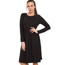 Load image into Gallery viewer, Frankie Swing Plain Midi Dress
