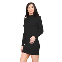 Load image into Gallery viewer, Knitted Bodycon Turtle Neck Mini Dress
