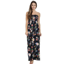 Load image into Gallery viewer, Sleeveless Round Neck Floral Boho Long Midi Dress
