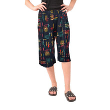 Load image into Gallery viewer, 3/4 Cropped Printed Palazzo Trouser
