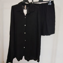 Load image into Gallery viewer, Collar Button Linen Shirt &amp; Short Set
