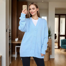 Load image into Gallery viewer, 5 Button Knitted Cardigan Dress
