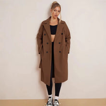 Load image into Gallery viewer, Italian Collar Belted Long Coat
