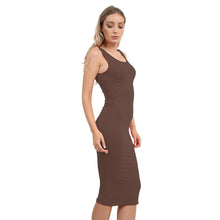 Load image into Gallery viewer, Plain Bodycon Sleeveless Midi Dress
