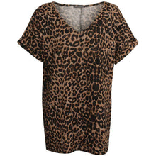 Load image into Gallery viewer, Printed Baggy Oversized  Turn up Top
