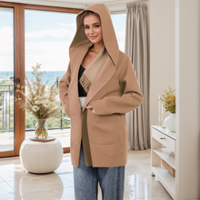 Load image into Gallery viewer, Italian Style Open Front Hooded Jacket
