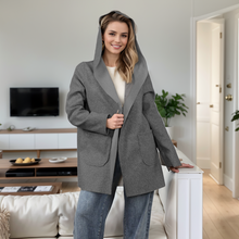 Load image into Gallery viewer, Italian Style Open Front Hooded Jacket
