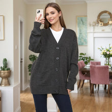 Load image into Gallery viewer, 5 Button Knitted Cardigan Dress
