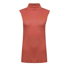 Load image into Gallery viewer, Polo Neck Sleeveless Slim Fit Top
