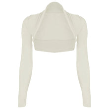 Load image into Gallery viewer, Long sleeves plain Cropped Shrug
