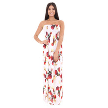 Load image into Gallery viewer, Sleeveless Round Neck Floral Boho Long Midi Dress
