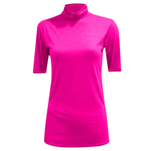 Load image into Gallery viewer, Short Sleeve Polo Neck Top
