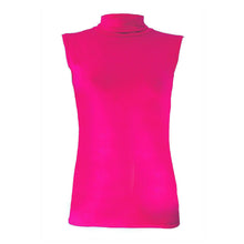 Load image into Gallery viewer, Polo Neck Sleeveless Slim Fit Top
