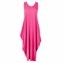 Load image into Gallery viewer, Sleeveless Parachute Midi Plain Dress
