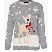 Load image into Gallery viewer, Bambi Christmas Jumper Sweater
