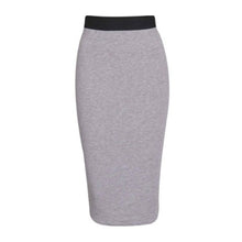 Load image into Gallery viewer, Plain Pencil Midi Skirt
