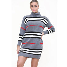 Load image into Gallery viewer, Roll Polo Turtle Neck Midi Knitted Jumper
