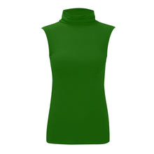 Load image into Gallery viewer, Polo Neck Sleeveless Slim Fit Top
