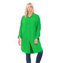 Load image into Gallery viewer, Italian Collar Button Knee Length Top
