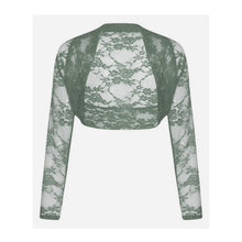 Load image into Gallery viewer, Long Sleeves Lace Cropped Bolero Shrug

