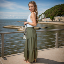 Load image into Gallery viewer, Sheering Gypsy Maxi Skirt
