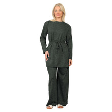 Load image into Gallery viewer, Needle Stitch Belted Loungewear
