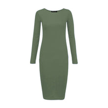 Load image into Gallery viewer, Long Sleeve Bodycon Midi Dress
