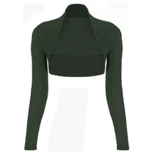 Load image into Gallery viewer, Long sleeves plain Cropped Shrug
