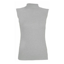 Load image into Gallery viewer, Polo Neck Sleeveless Slim Fit Top
