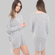 Load image into Gallery viewer, Long Sleeve Batwing High Low Top

